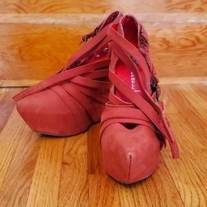 Jeffrey Campbell buckle platforms
